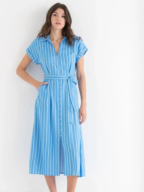 Ricki's Maxi & Midi Dresses*Midi Linen Shirtdress