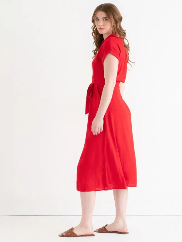 Ricki's Maxi & Midi Dresses*Midi Linen Shirtdress