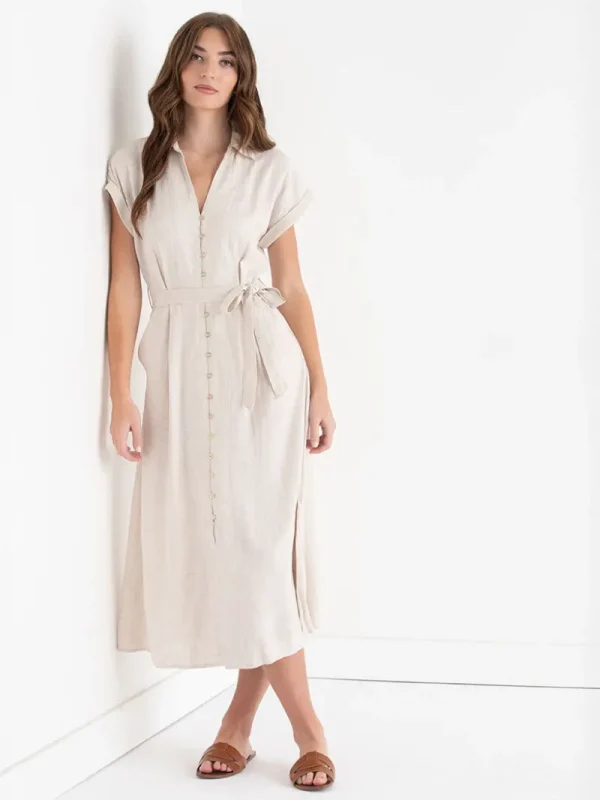 Ricki's Maxi & Midi Dresses*Midi Linen Shirtdress