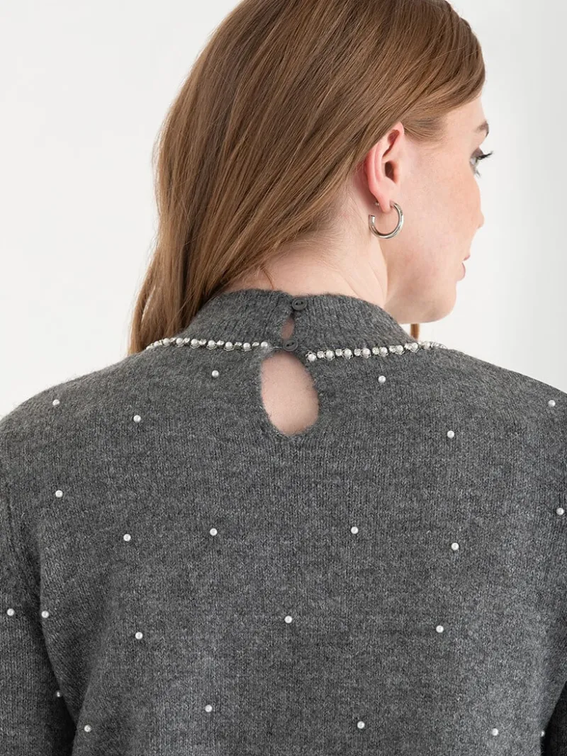 mock_neck_pearl_pullover__2-2.webp Ricki's Sweaters & Cardigans*Mock Neck Pearl Pullover Sweater