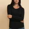 Ricki's Tees & Tanks*Modal Long Sleeve Scoop Neck Top