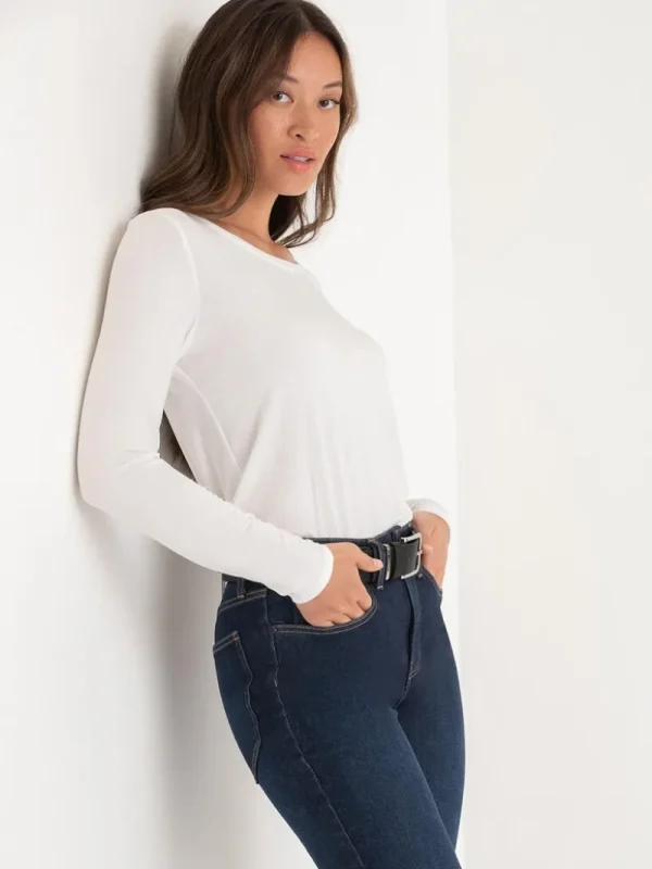 Ricki's Tees & Tanks*Modal Long Sleeve Scoop Neck Top