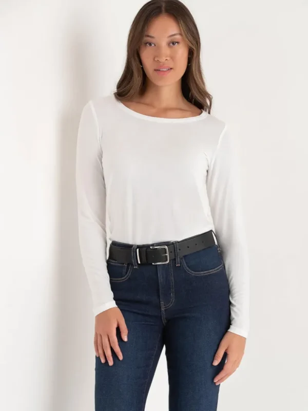 Ricki's Tees & Tanks*Modal Long Sleeve Scoop Neck Top