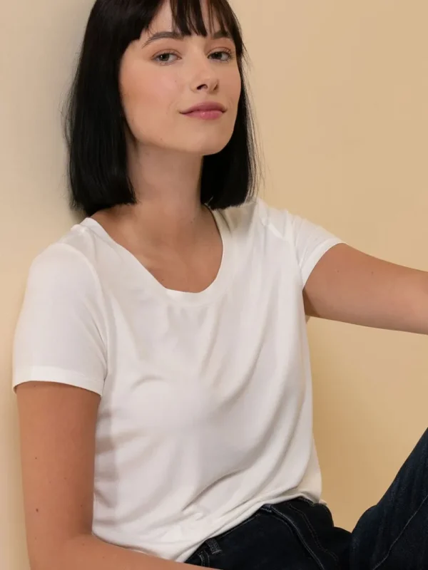 Ricki's Tees & Tanks*Modal Short Sleeve Scoop Neck Top