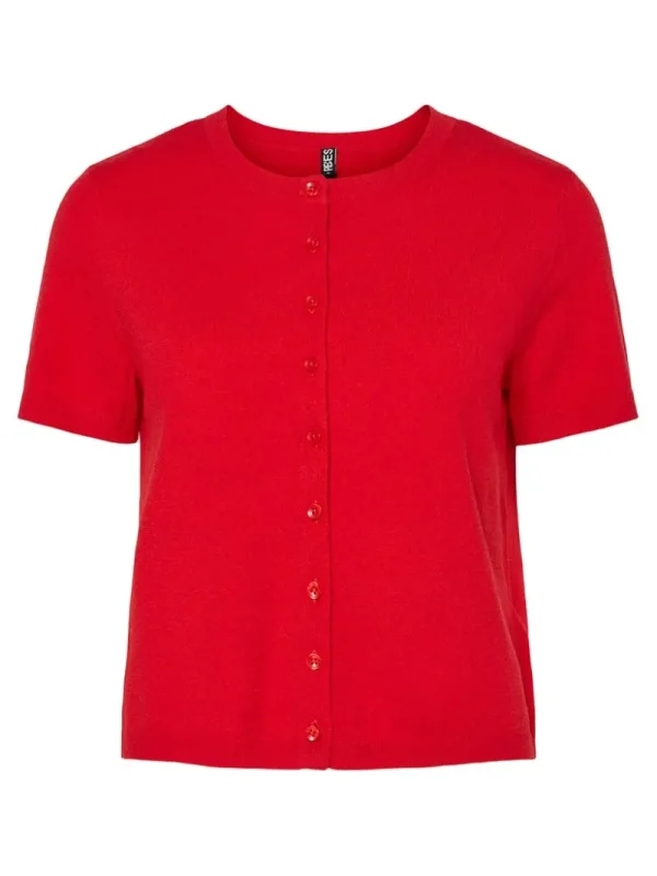 Ricki's Sweaters & Cardigans*Natalie Short Sleeve Round-Neck Knit Cardigan | PIECES