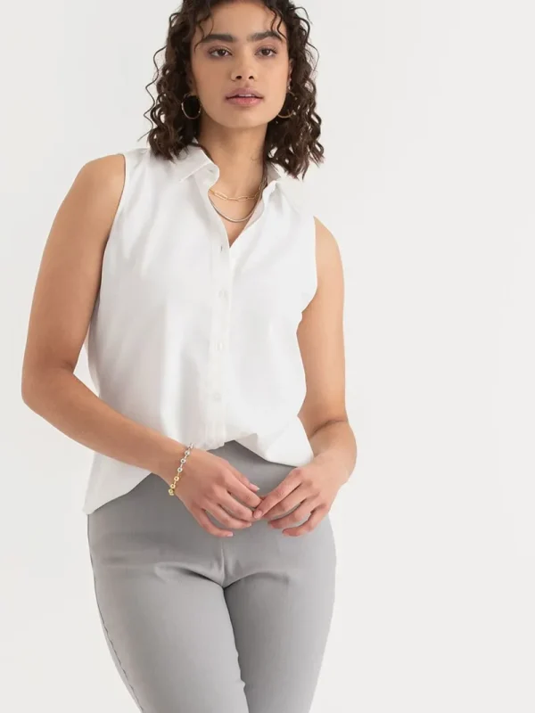 Ricki's Shirts & Blouses*Nicole Sleeveless Collared Shirt