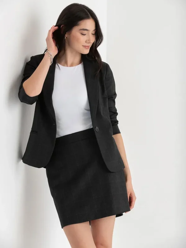 Ricki's Blazers*Oxford Classic Suit Blazer in Luxe Ponte