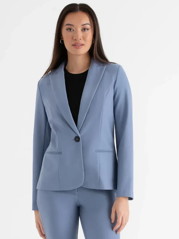 Ricki's Blazers*Oxford Classic Suit Blazer in Luxe Ponte