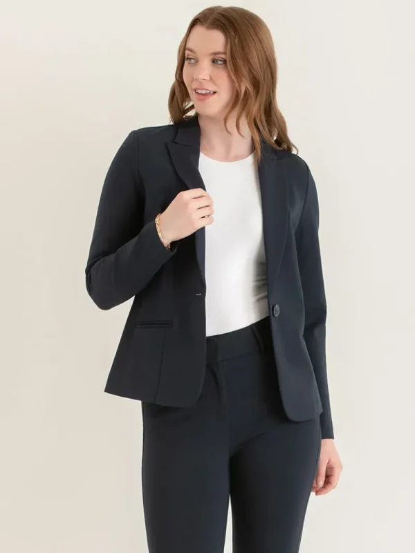Ricki's Blazers*Oxford Classic Suit Blazer in Luxe Ponte
