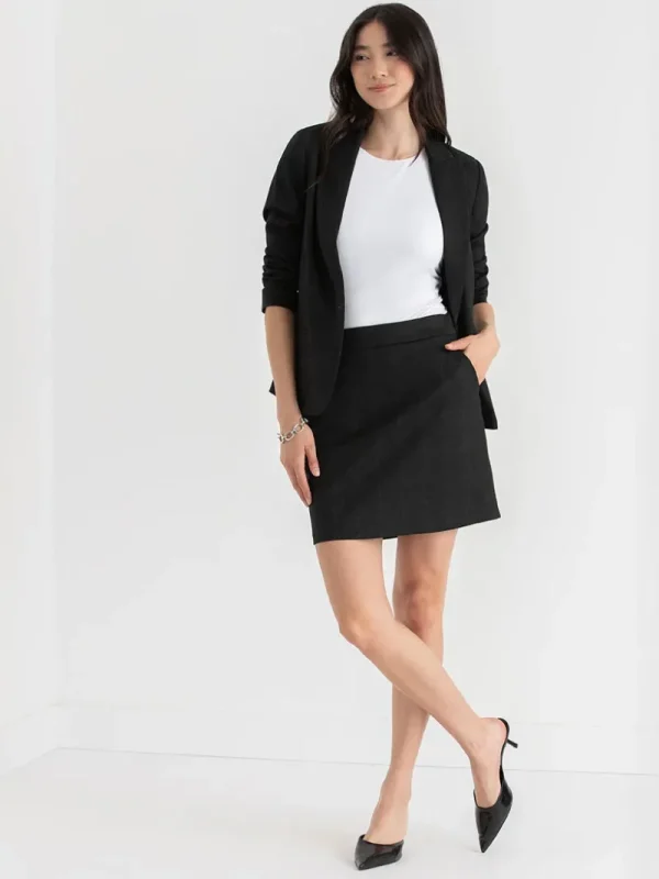 Ricki's Blazers*Oxford Classic Suit Blazer in Luxe Ponte