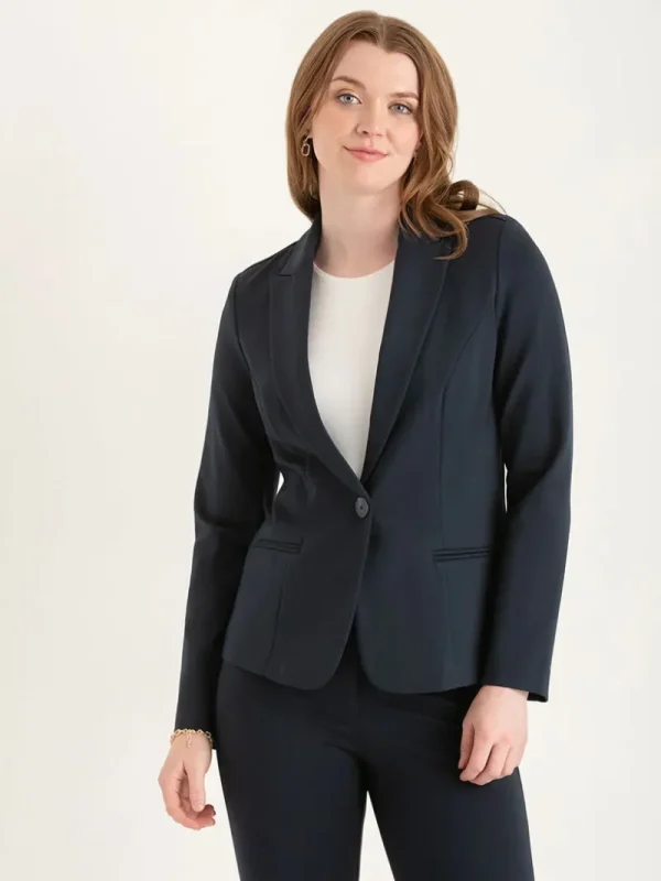 Ricki's Blazers*Oxford Classic Suit Blazer in Luxe Ponte