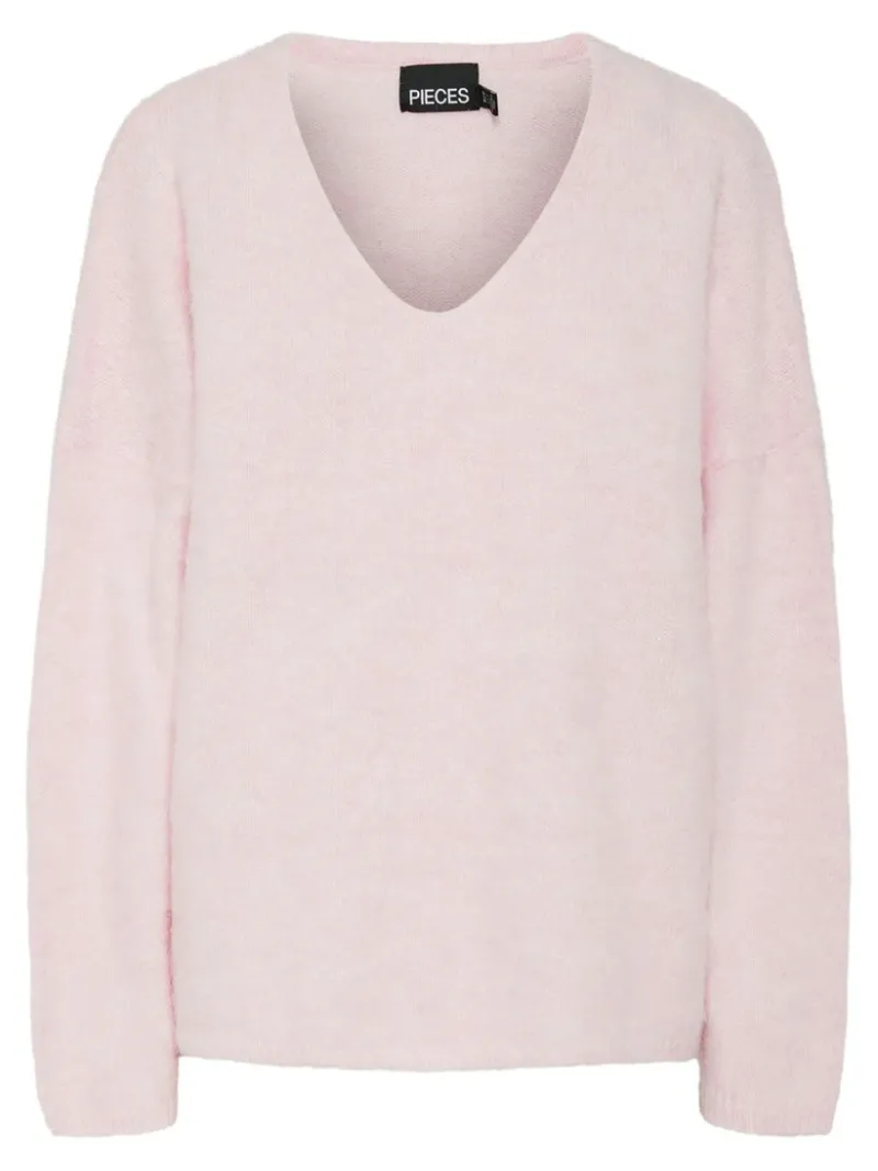 pam_oversized_vneck_sweat_0.webp Ricki's Sweaters & Cardigans*Pam Oversized V-Neck Sweater | PIECES