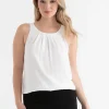 Ricki's Shirts & Blouses*Paulina Pleat Neck Sleeveless Blouse