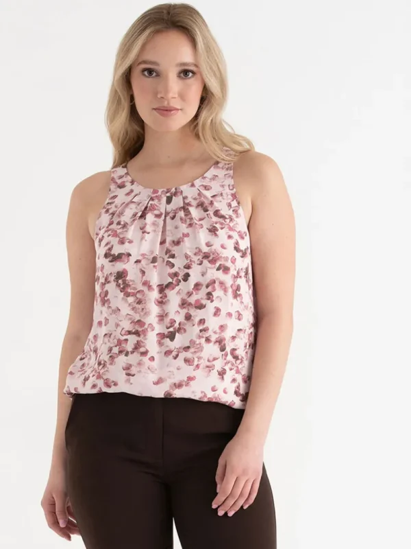 Ricki's Shirts & Blouses*Paulina Pleat Neck Sleeveless Blouse