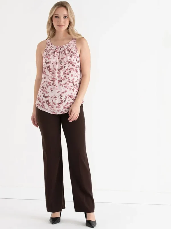 Ricki's Shirts & Blouses*Paulina Pleat Neck Sleeveless Blouse