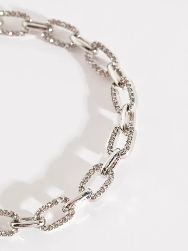 Ricki's Necklaces*Pave Chain Link Bracelet in
