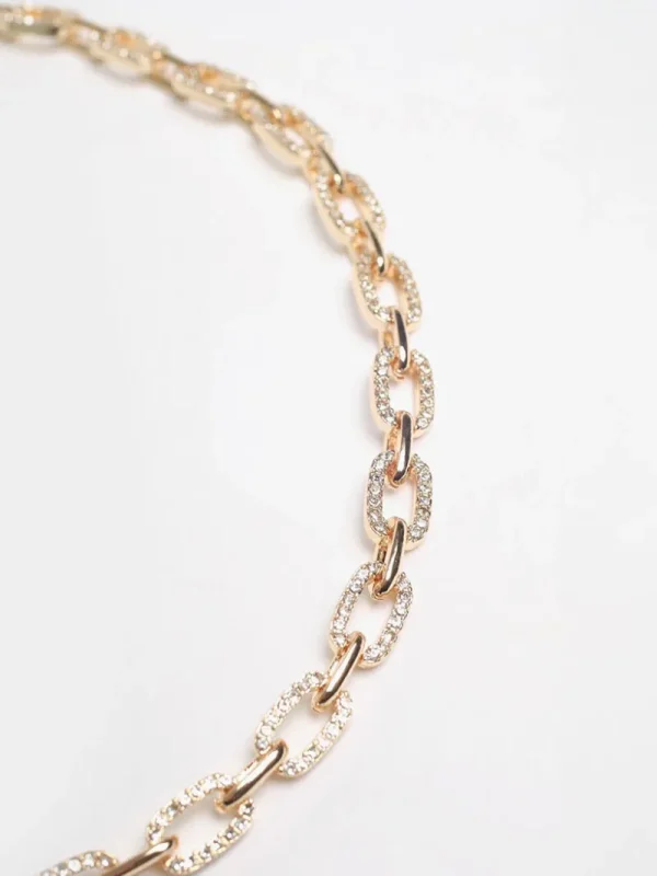 Ricki's Necklaces*Pave Chain-Link Necklace