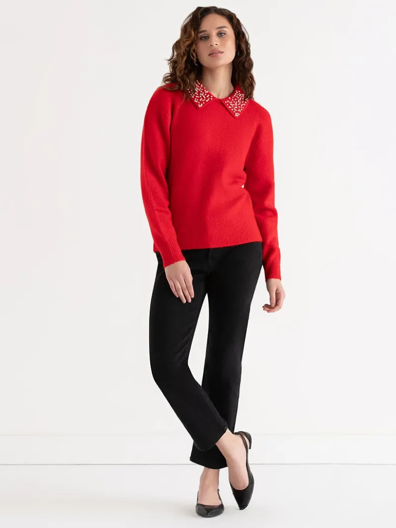 pearl_collar_pullover_swe_0-1.webp Ricki's Sweaters & Cardigans*Pearl Collar Pullover Sweater