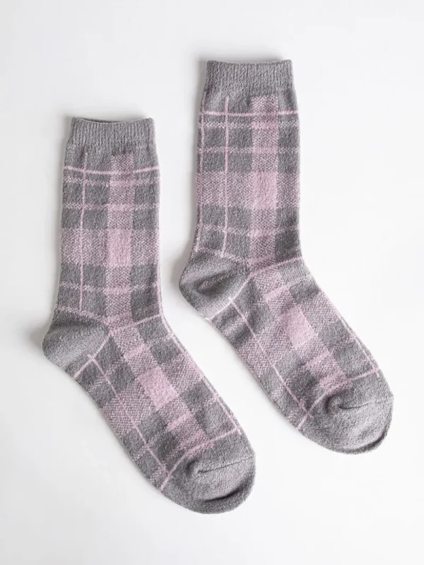 Ricki's Socks*Plaid Crew Socks