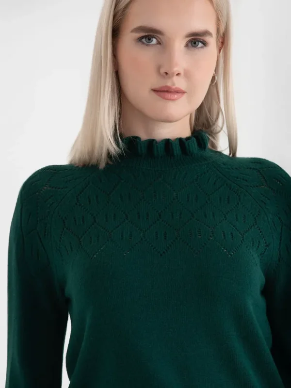 Ricki's Sweaters & Cardigans*Pointelle Ruffle Sweater