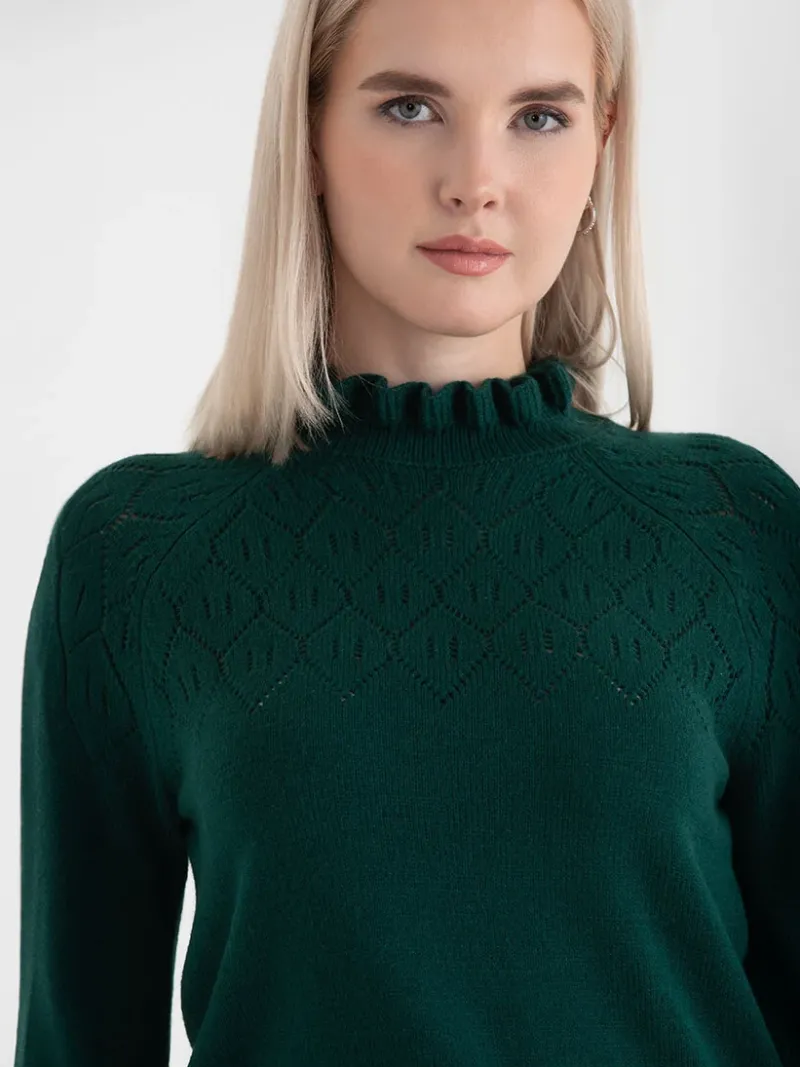 pointelle_ruffle_sweater_2-2.webp Ricki's Sweaters & Cardigans*Pointelle Ruffle Sweater