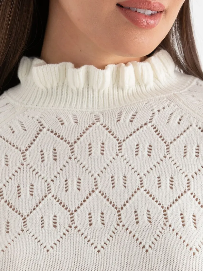 pointelle_ruffle_sweater_5-1.webp Ricki's Sweaters & Cardigans*Pointelle Ruffle Sweater