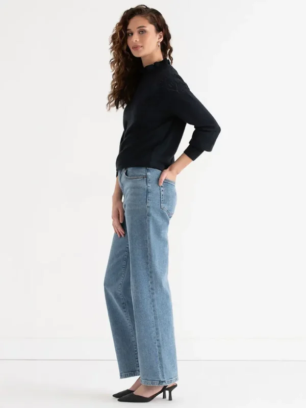 Ricki's Sweaters & Cardigans*Pointelle Ruffle Sweater