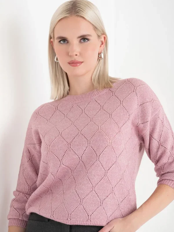 Ricki's Sweaters & Cardigans*Pointelle Shimmer Pullover Sweater