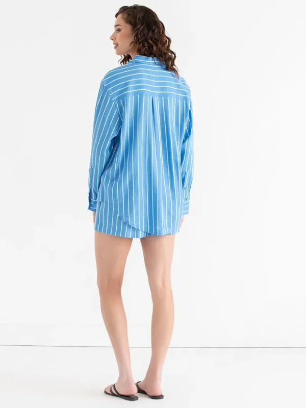 Ricki's Shirts & Blouses*Relaxed Fit Linen Button-Up Shirt