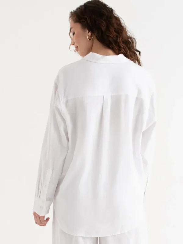 Ricki's Shirts & Blouses*Relaxed Fit Linen Button-Up Shirt