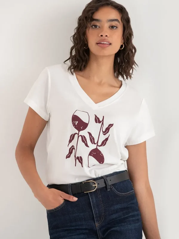 Ricki's Tees & Tanks*Relaxed V-Neck Tee