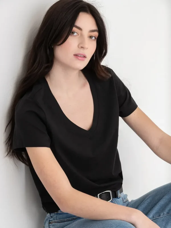 Ricki's Tees & Tanks*Relaxed V-Neck Tee