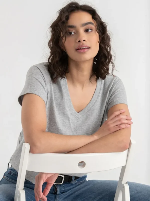 Ricki's Tees & Tanks*Relaxed V-Neck Tee