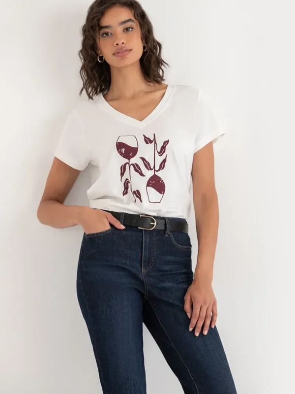 Ricki's Tees & Tanks*Relaxed V-Neck Tee