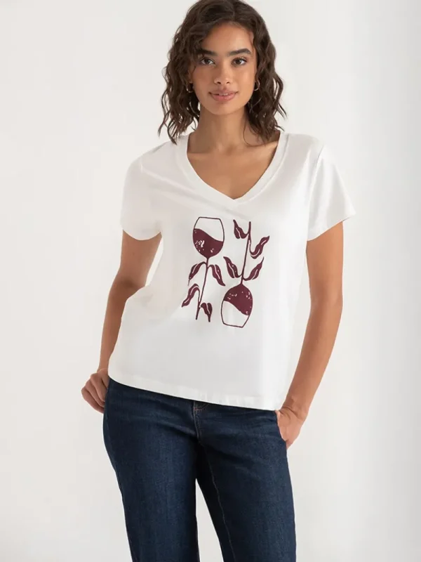 Ricki's Tees & Tanks*Relaxed V-Neck Tee