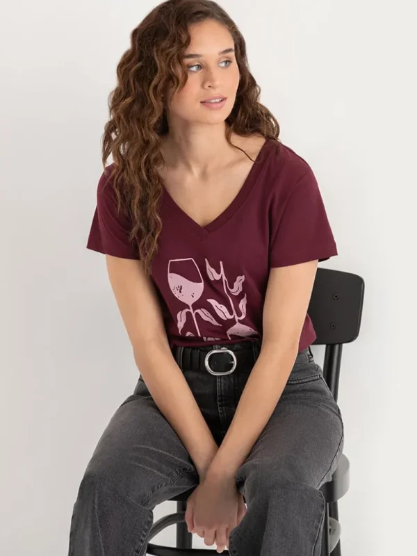 Ricki's Tees & Tanks*Relaxed V-Neck Tee
