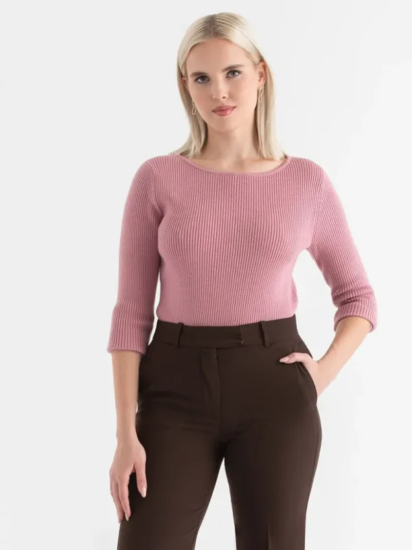 Ricki's Sweaters & Cardigans*Ribbed Boat Neck Sweater