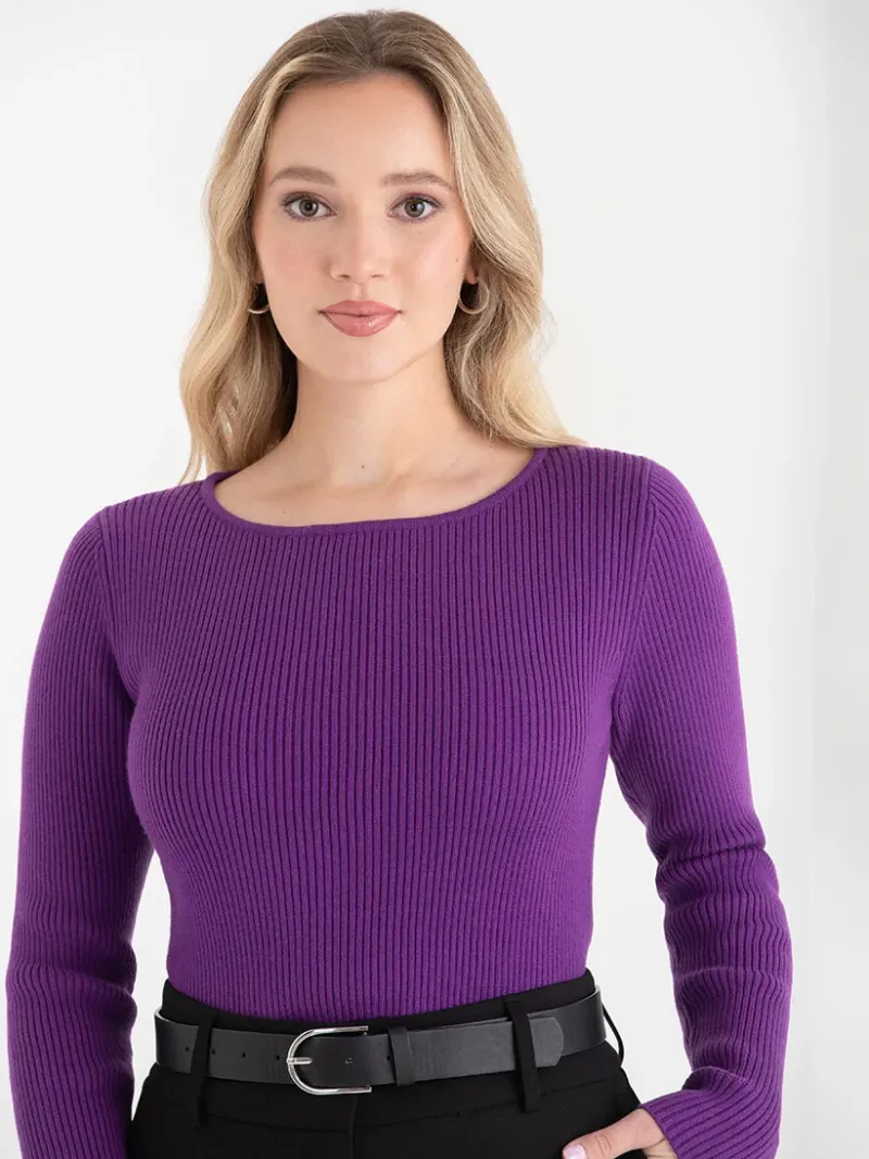 ribbed_boat_neck_sweater_0-3.webp Ricki's Sweaters & Cardigans*Ribbed Boat Neck Sweater
