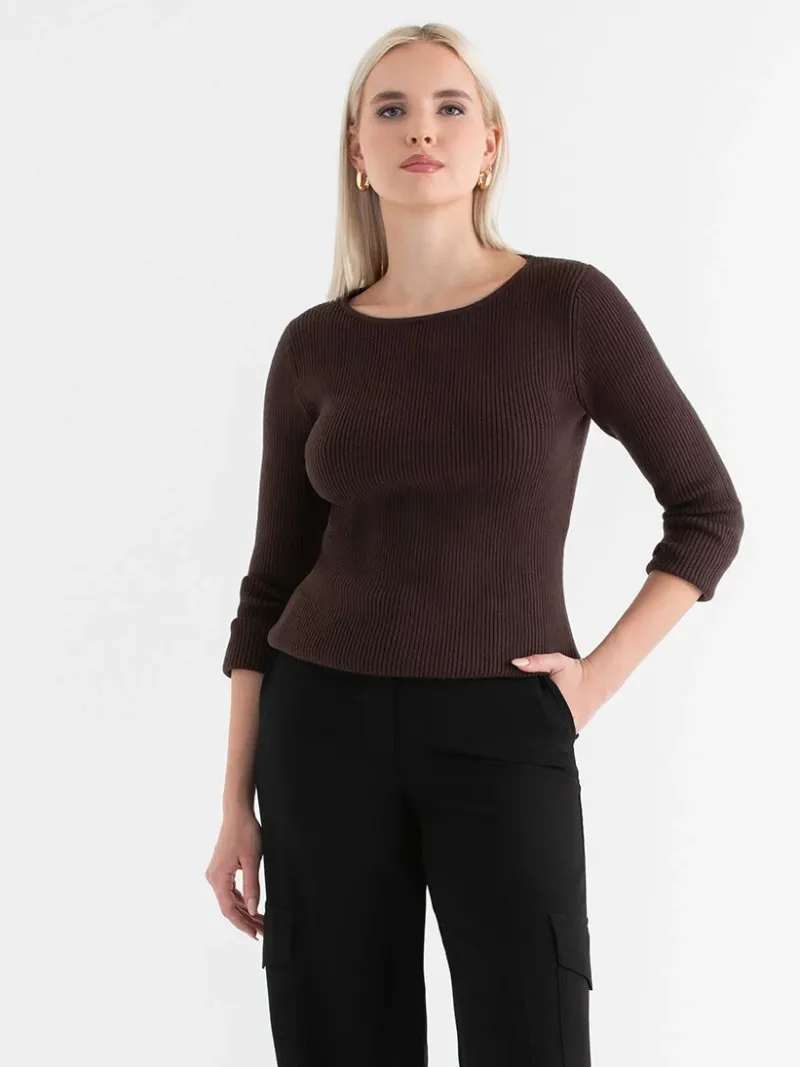 ribbed_boat_neck_sweater_0-4.webp Ricki's Sweaters & Cardigans*Ribbed Boat Neck Sweater