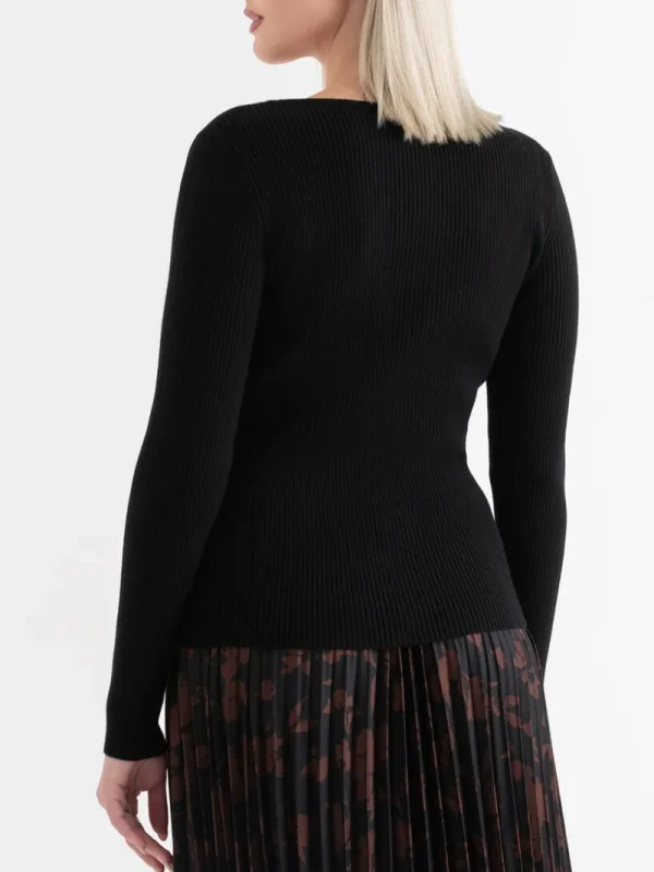 Ricki's Sweaters & Cardigans*Ribbed Boat Neck Sweater