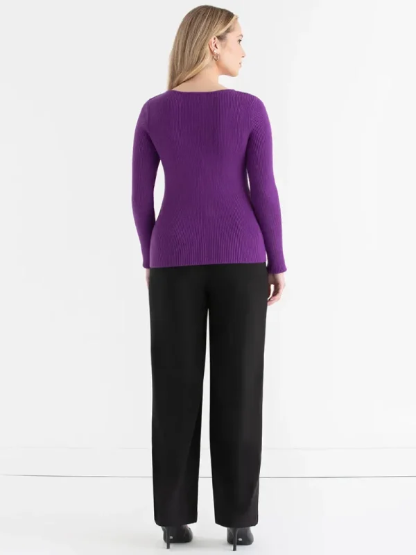Ricki's Sweaters & Cardigans*Ribbed Boat Neck Sweater