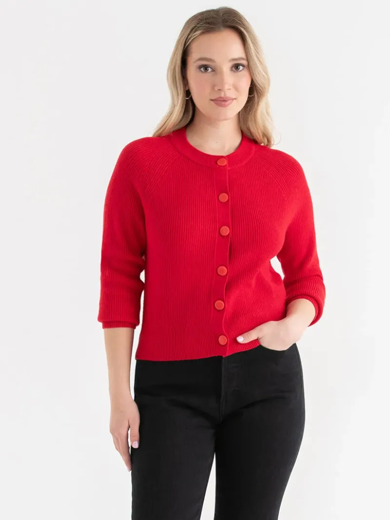 ribbed_button_front_cardi_1-4.webp Ricki's Sweaters & Cardigans*Ribbed Button Front Cardigan