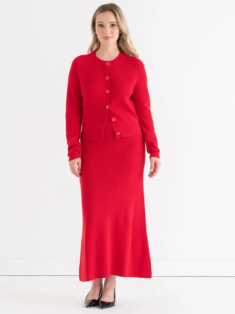 ribbed_button_front_cardi_3-4.webp Ricki's Sweaters & Cardigans*Ribbed Button Front Cardigan