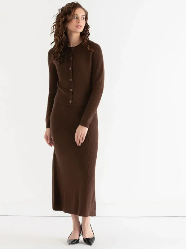 Ricki's Sweaters & Cardigans*Ribbed Button Front Cardigan