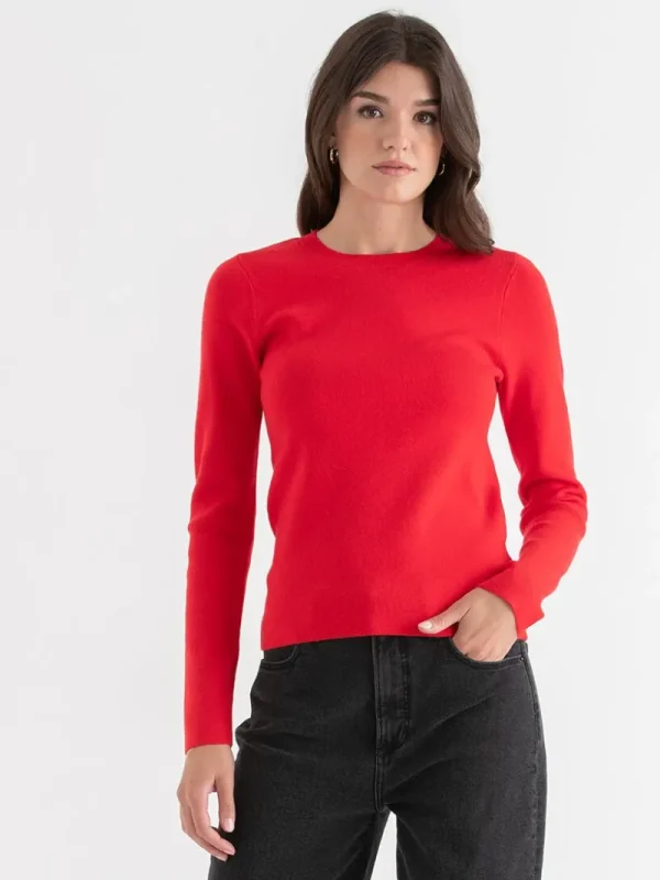 Ricki's Sweaters & Cardigans*Ribbed Crew Neck Pullover