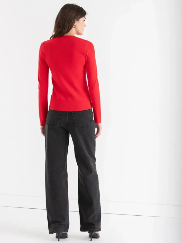 Ricki's Sweaters & Cardigans*Ribbed Crew Neck Pullover