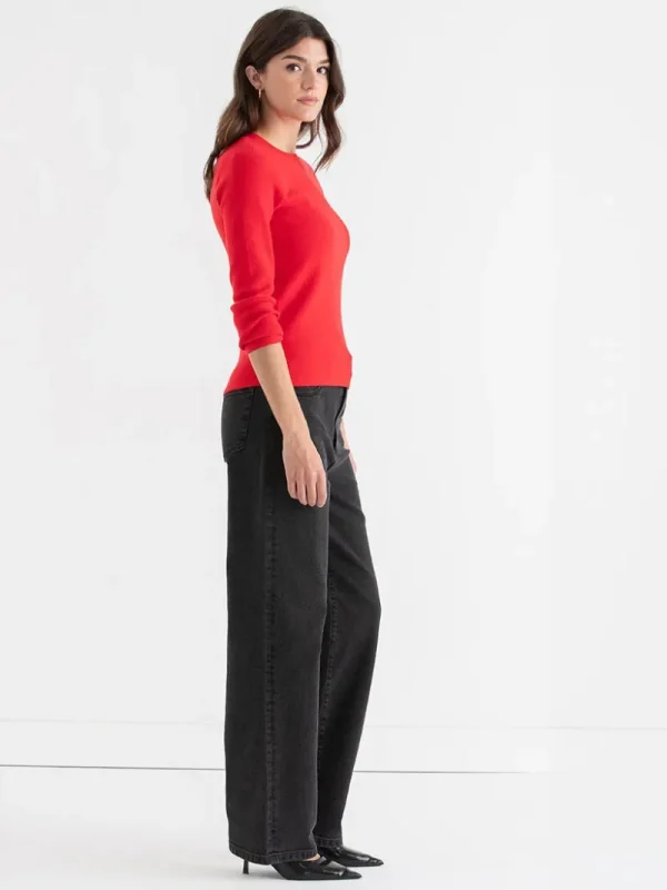 Ricki's Sweaters & Cardigans*Ribbed Crew Neck Pullover