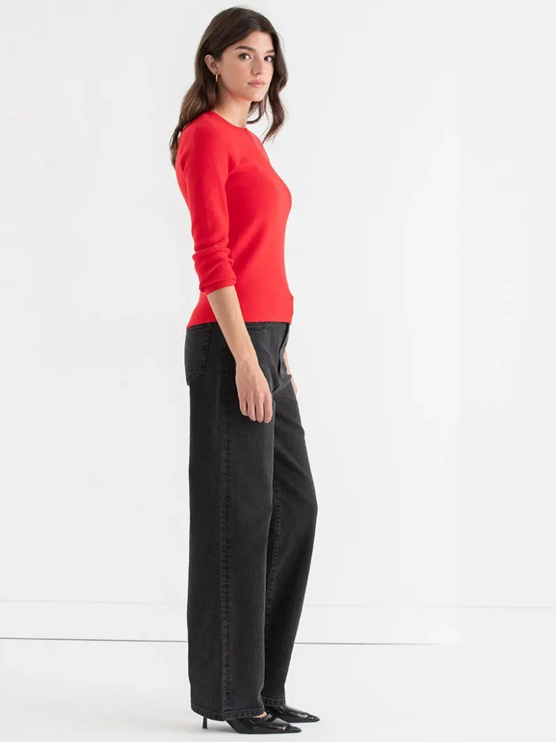 ribbed_crew_neck_pullover_4-4.webp Ricki's Sweaters & Cardigans*Ribbed Crew Neck Pullover