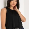 Ricki's Shirts & Blouses*Rory Sleeveless Ruffle Trim Top