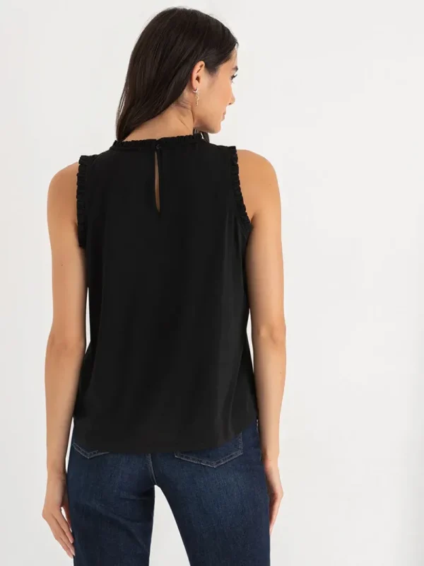Ricki's Shirts & Blouses*Rory Sleeveless Ruffle Trim Top